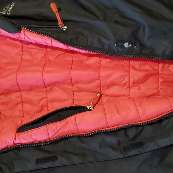 Gerry Womens Jacket Pink & Black Hooded Abigail Shell Medium - Picture 7 of 10